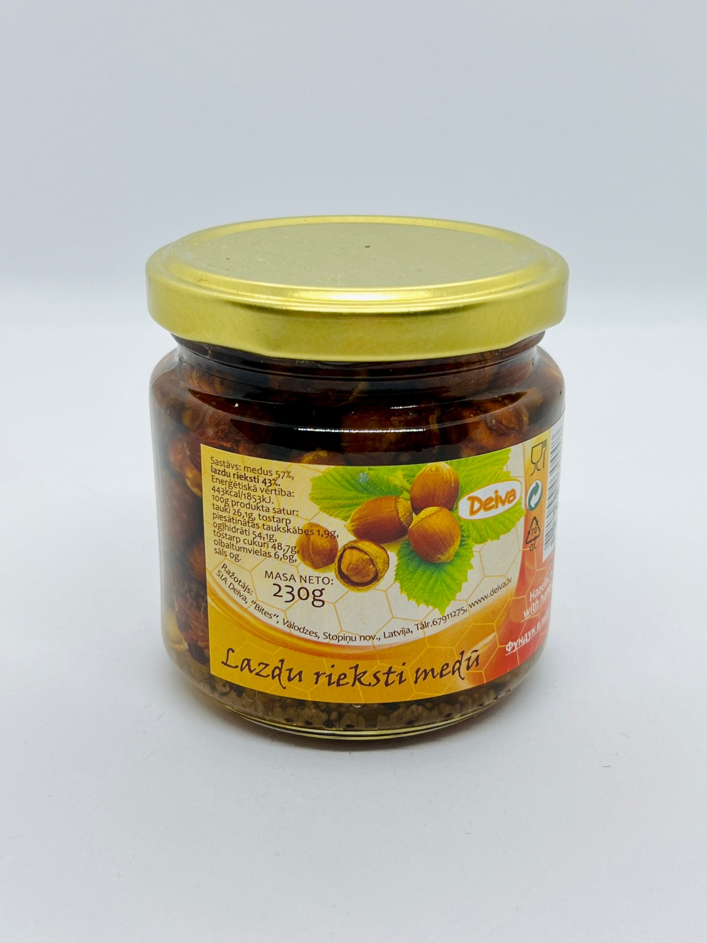 Hazelnuts in honey 230g