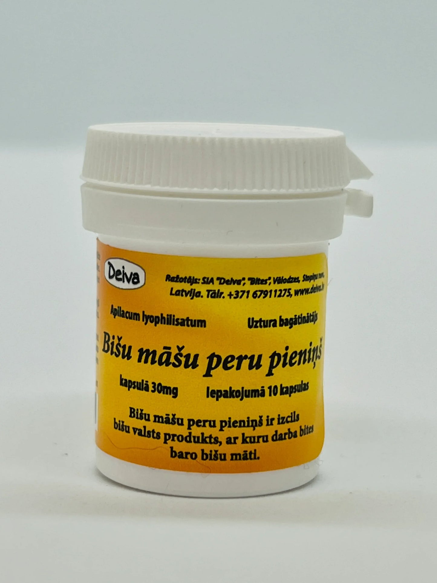 Bišu māšu peru pieniņš kapsulās, 30 mg