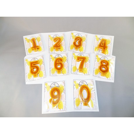 Wax candle "Number 0"