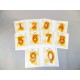 Wax candle "Number 6"