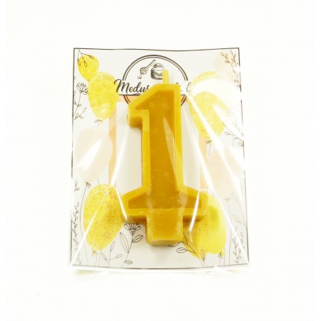 Wax candle "Number 1"
