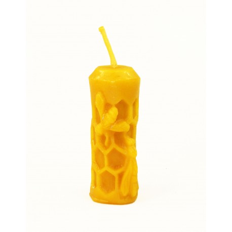 Wax candle "Cell with bees"