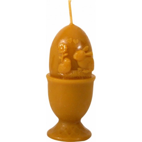Candle in an egg bowl