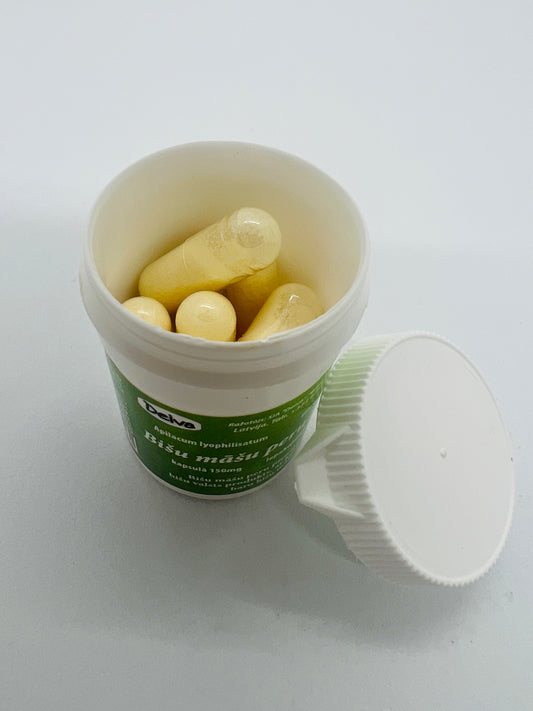 Royal jelly in capsules